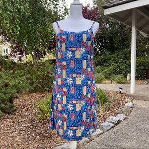 Disney & Reyn Spooner Hawaiian print Disney’s LILO & Stitch dress Size L…